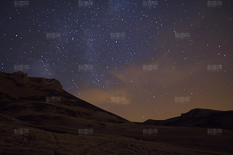 灿烂星空星辰银河素材