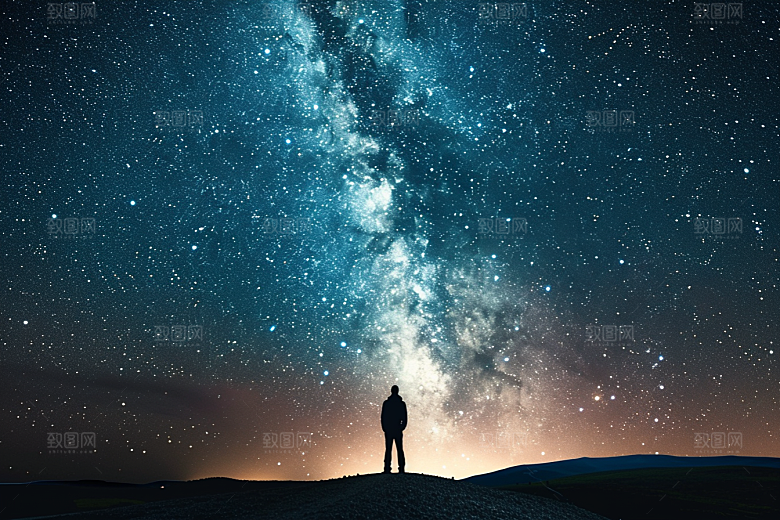 灿烂星空星辰天空素材