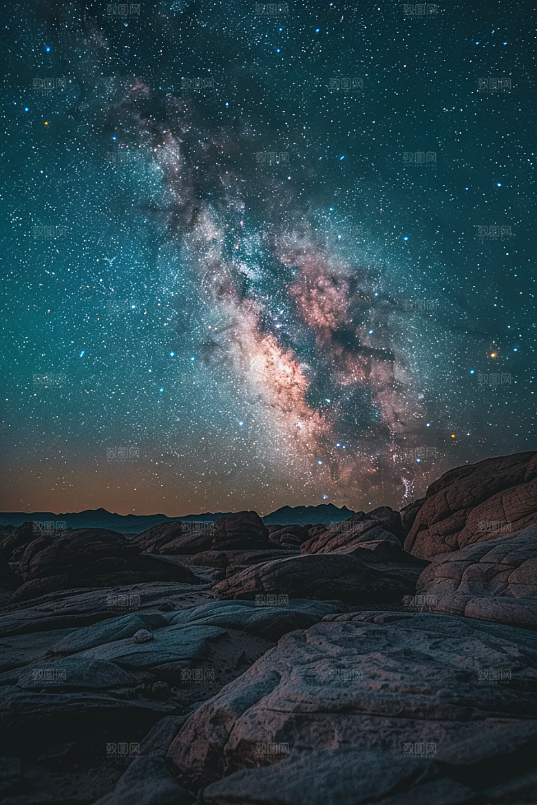 灿烂星空高清天空素材