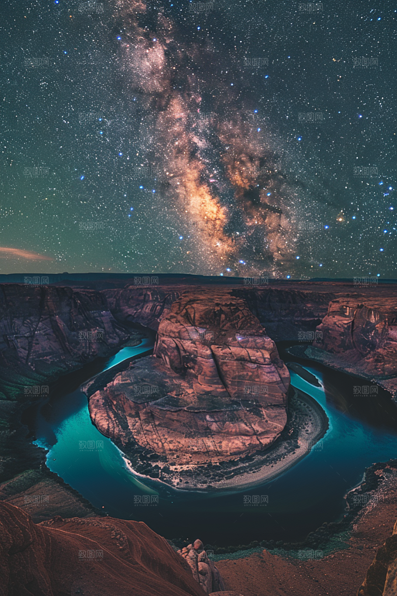灿烂星空星辰高清素材