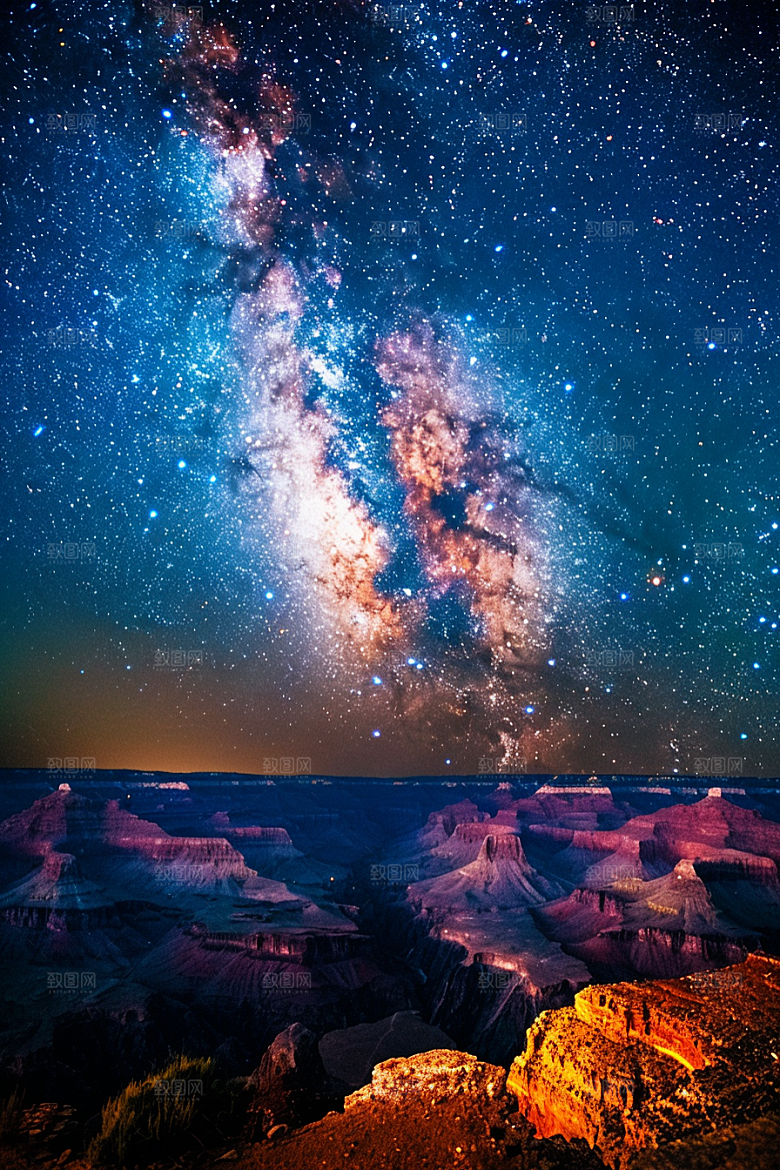 灿烂星空梦幻高清素材