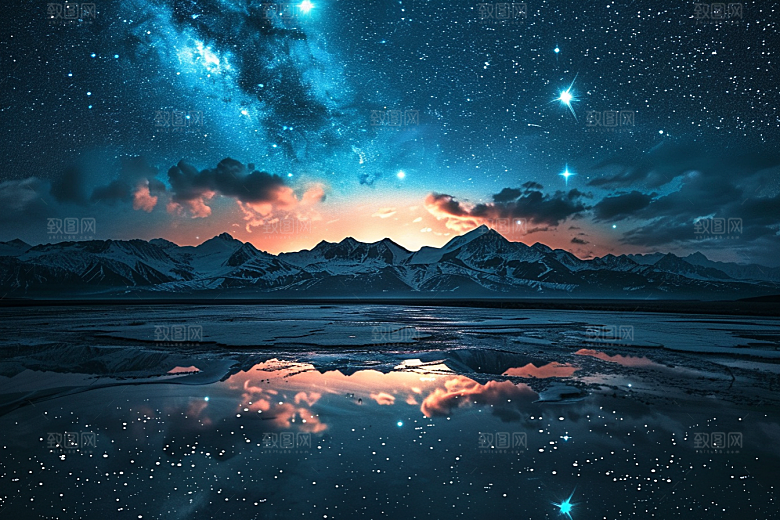 灿烂星空天空星辰素材