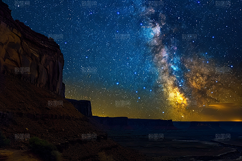 灿烂星空唯美宇宙素材
