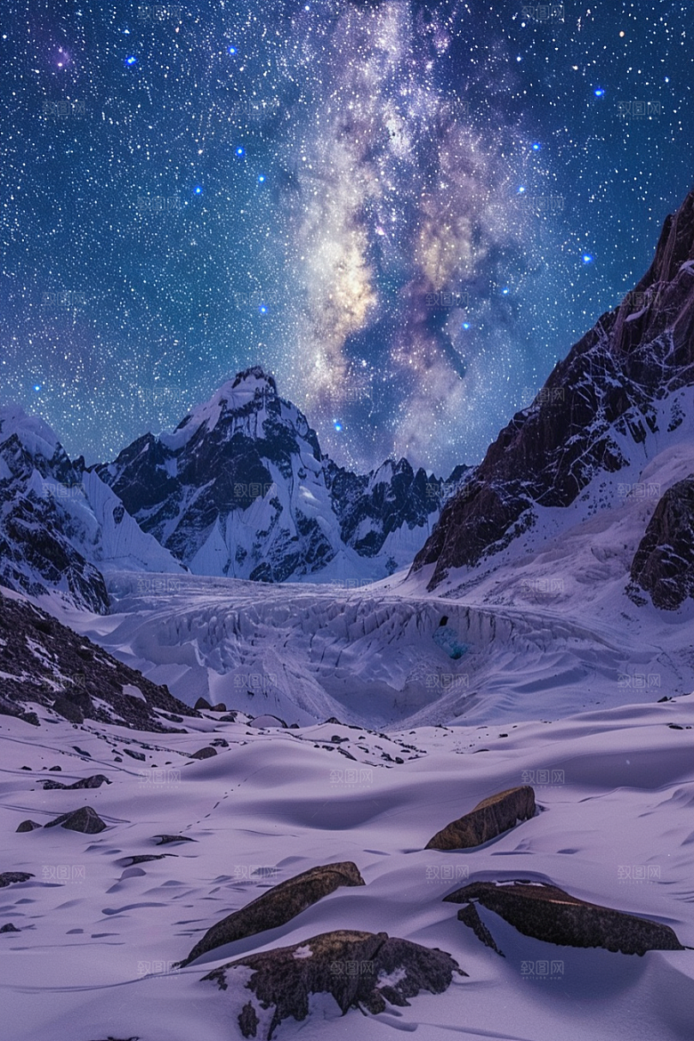 灿烂星空太阳系高清素材