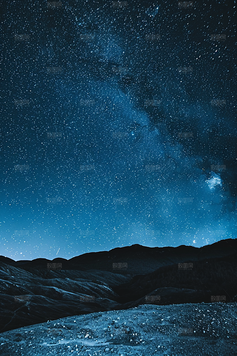 灿烂星空星辰天空素材