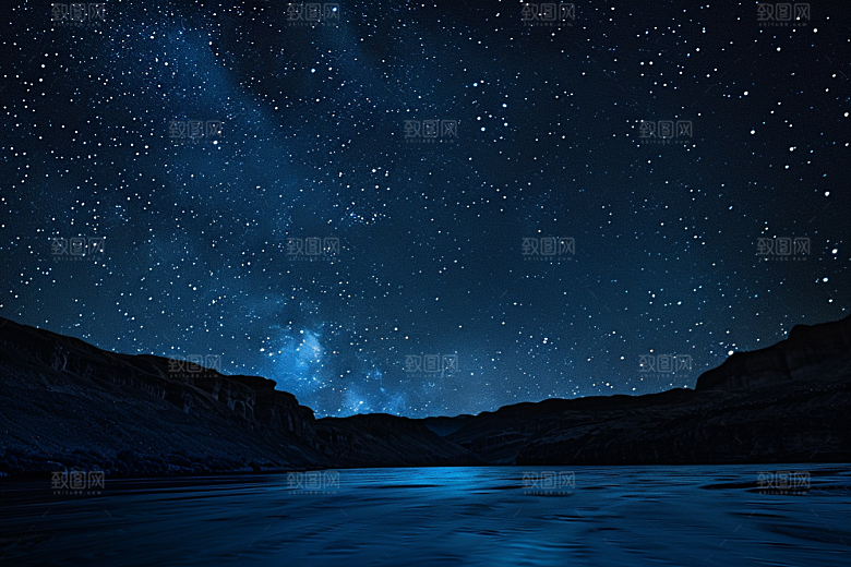 灿烂星空高清浪漫素材