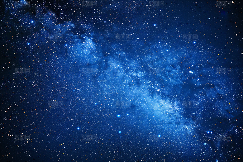 灿烂星空唯美夜景素材