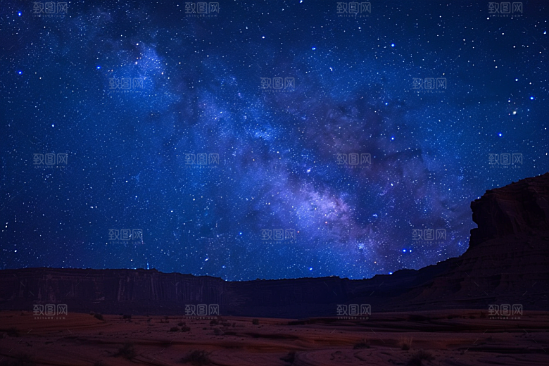 灿烂星空梦幻星辰素材