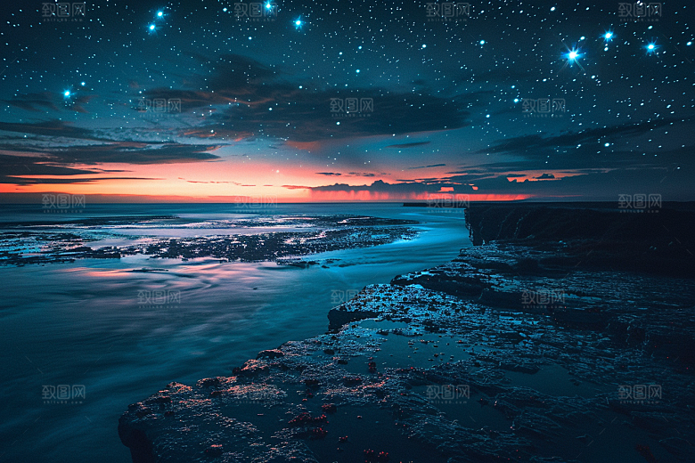 灿烂星空星辰太阳系素材
