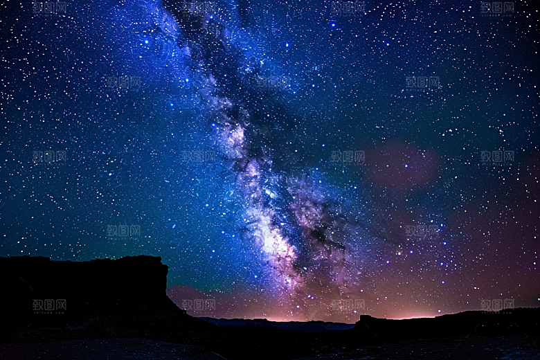 灿烂星空宇宙浪漫素材