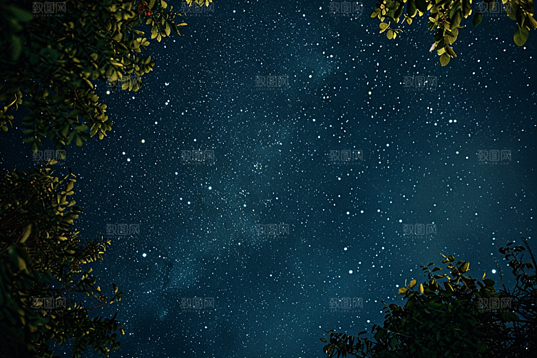 灿烂星空银河唯美素材