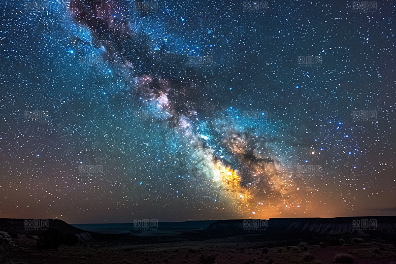 灿烂星空高清浪漫素材