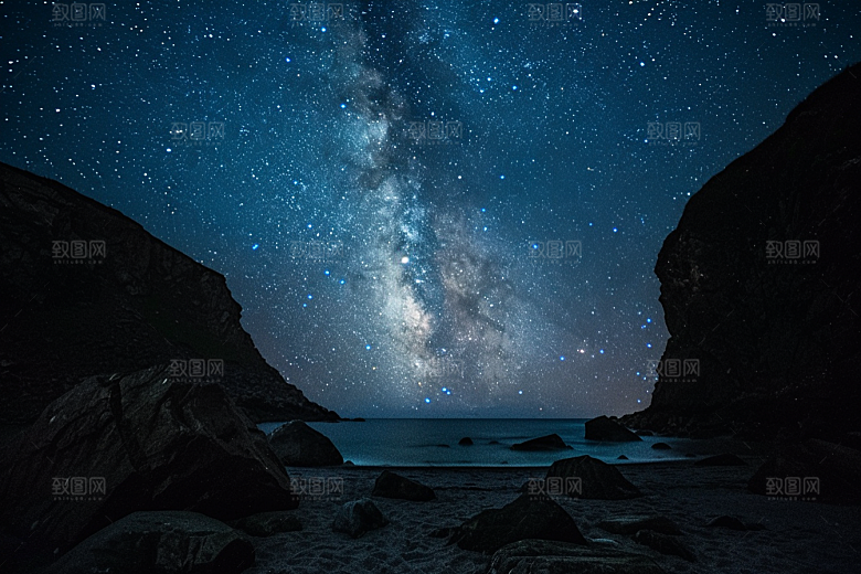 灿烂星空星辰太阳系素材
