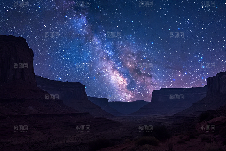 灿烂星空太阳系高清素材