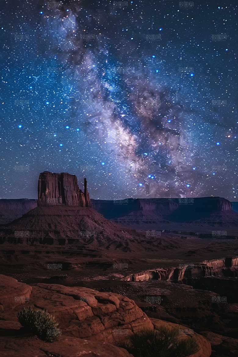 灿烂星空太阳系高清素材