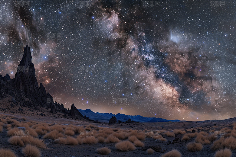 灿烂星空唯美太阳系素材