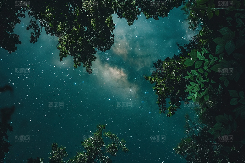 灿烂星空太阳系星辰素材