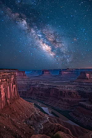 灿烂星空高清银河素材