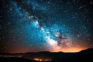 灿烂星空浪漫梦幻素材