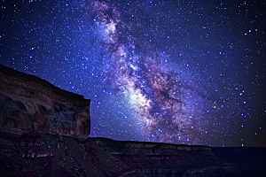 灿烂星空银河高清素材