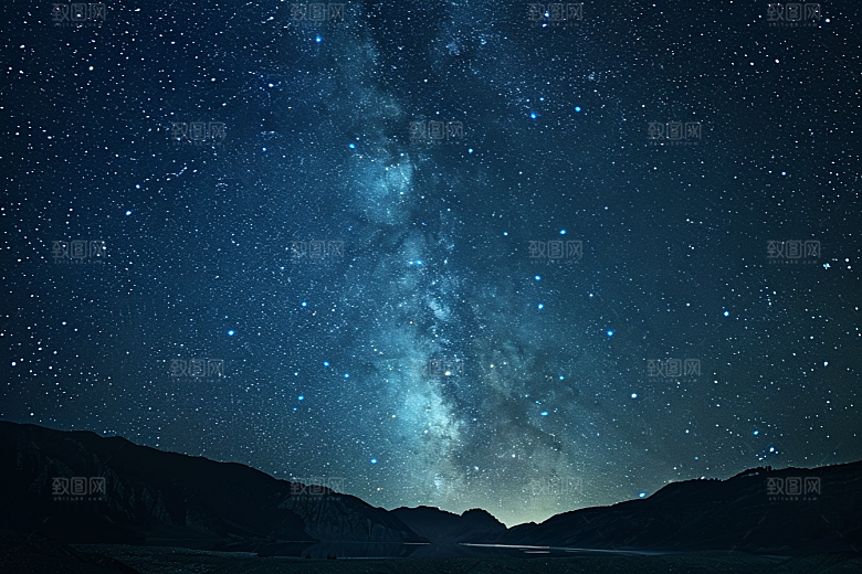 灿烂星空唯美高清素材