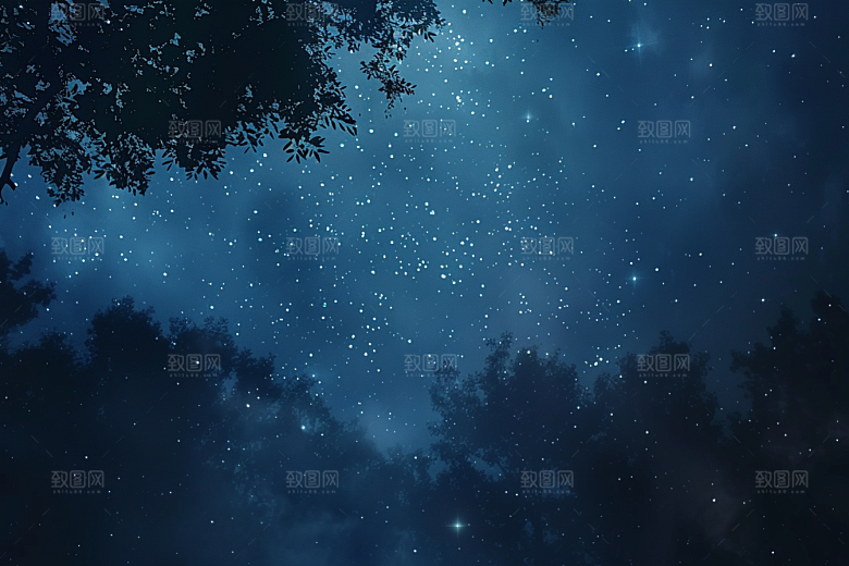 灿烂星空星辰太阳系素材