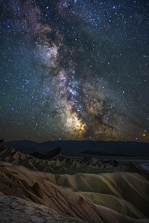 灿烂星空银河星辰素材