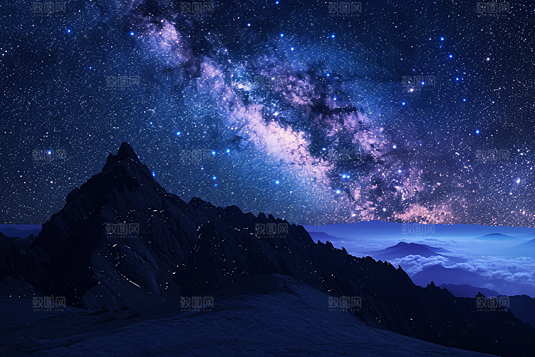 灿烂星空高清天空素材