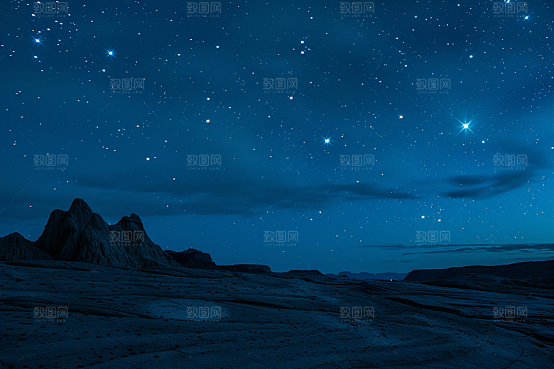 灿烂星空宇宙夜景素材