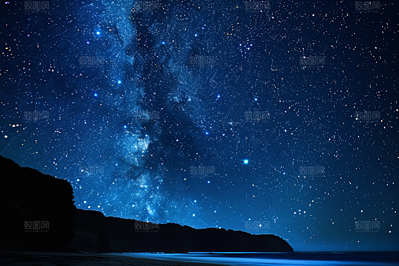 灿烂星空太阳系星辰素材