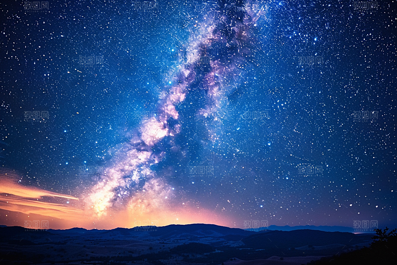 灿烂星空浪漫星辰素材