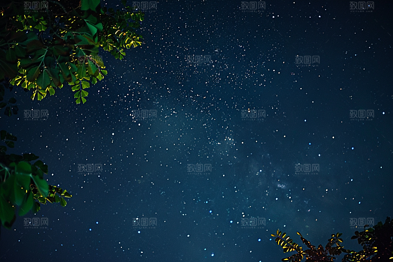 灿烂星空浪漫星辰素材