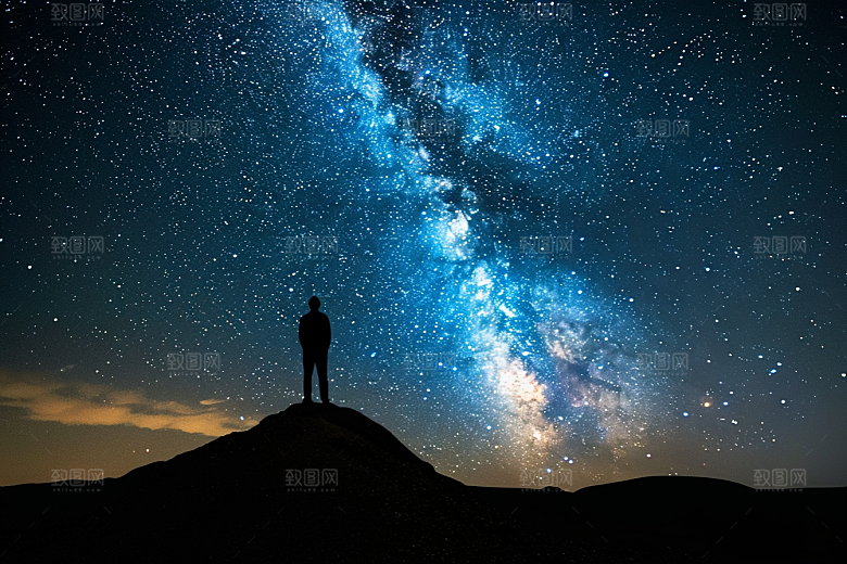灿烂星空浪漫唯美素材