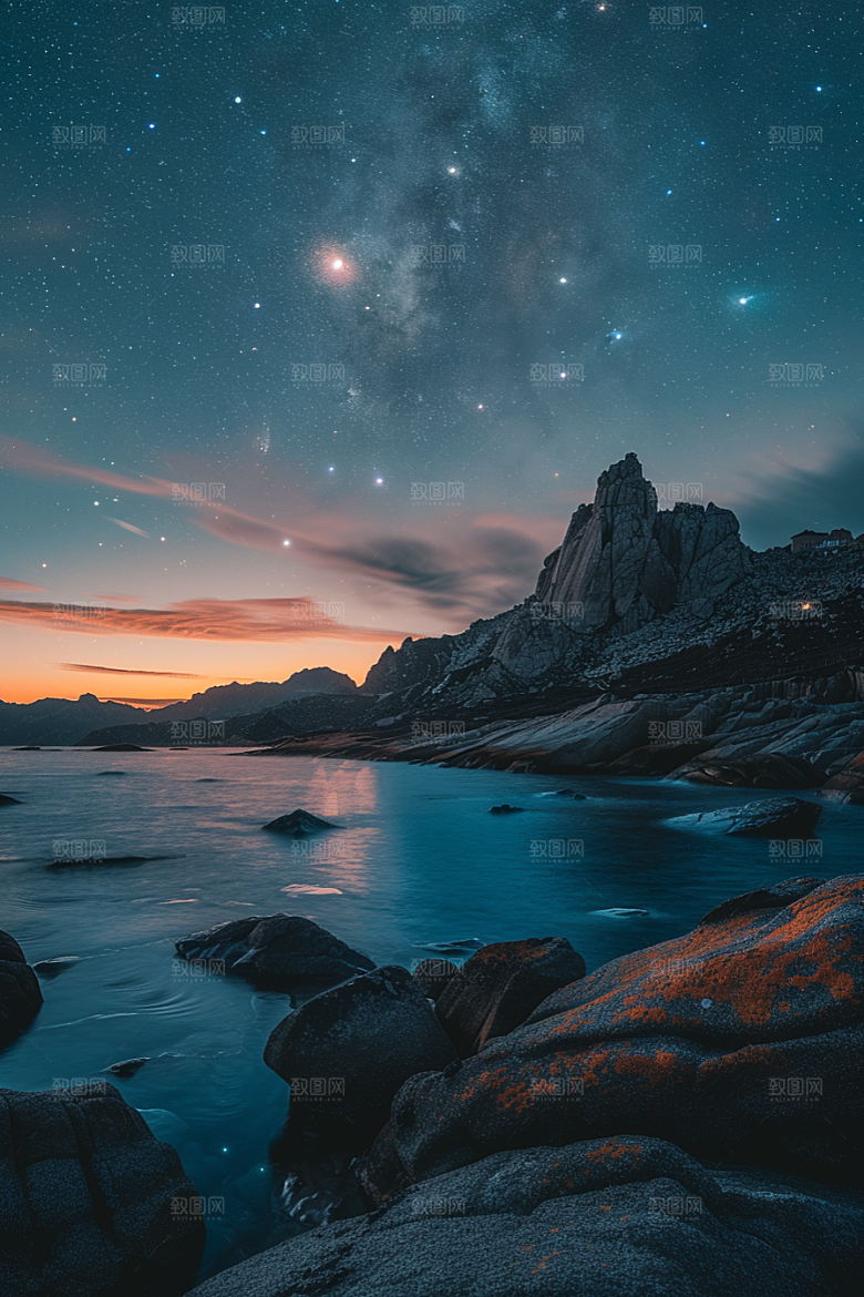 灿烂星空梦幻唯美素材