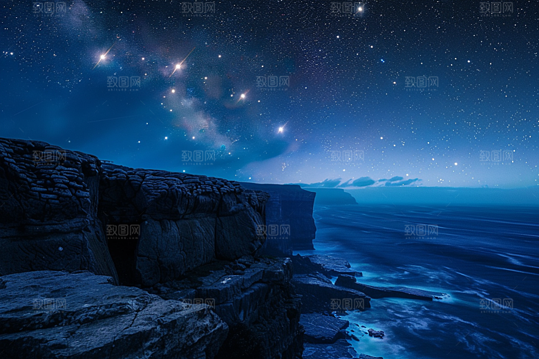 灿烂星空唯美高清素材