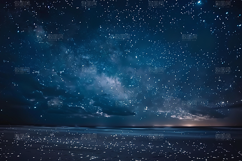 灿烂星空梦幻星辰素材