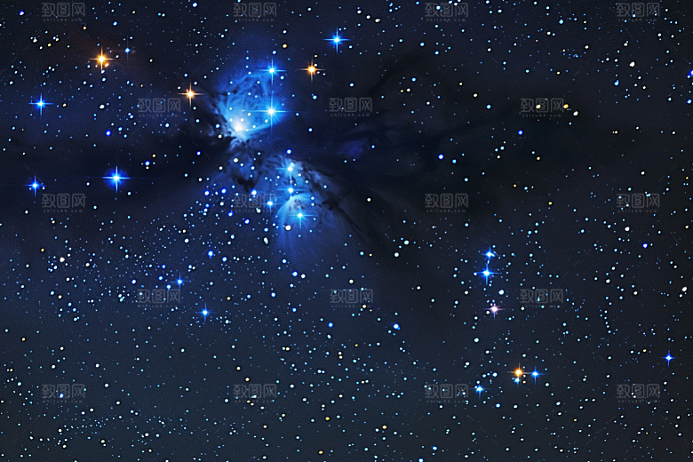 灿烂星空星辰天空素材