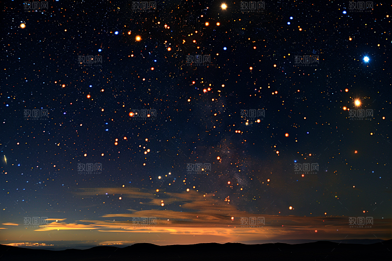 灿烂星空高清梦幻素材