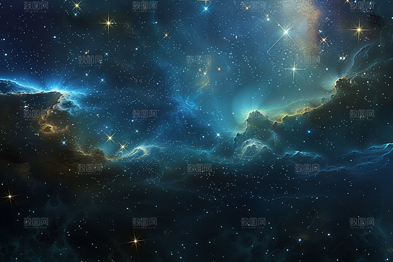 灿烂星空天空星辰素材