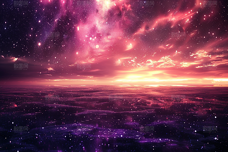 灿烂星空宇宙星辰素材
