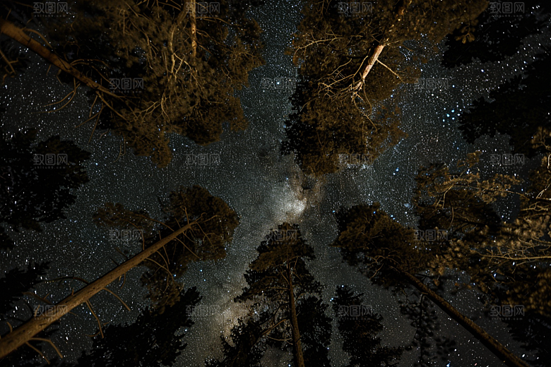灿烂星空银河梦幻素材