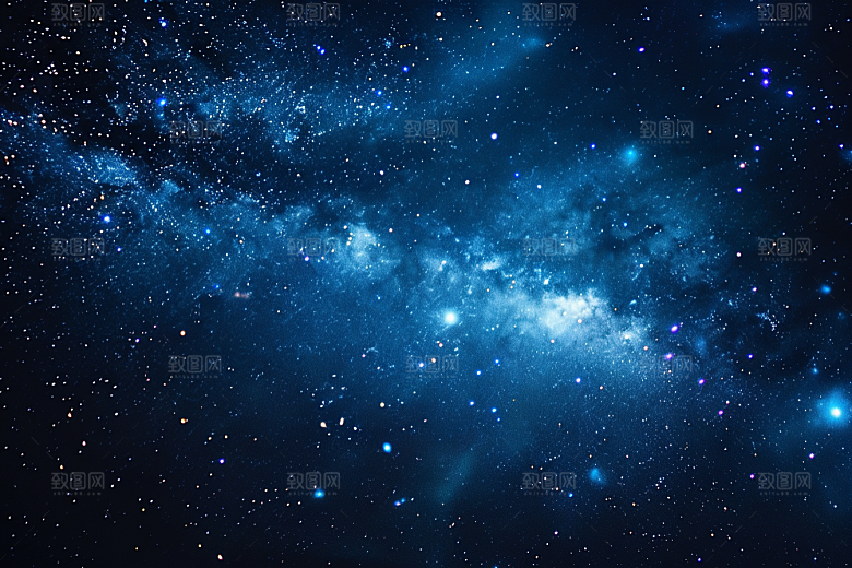 灿烂星空唯美银河素材