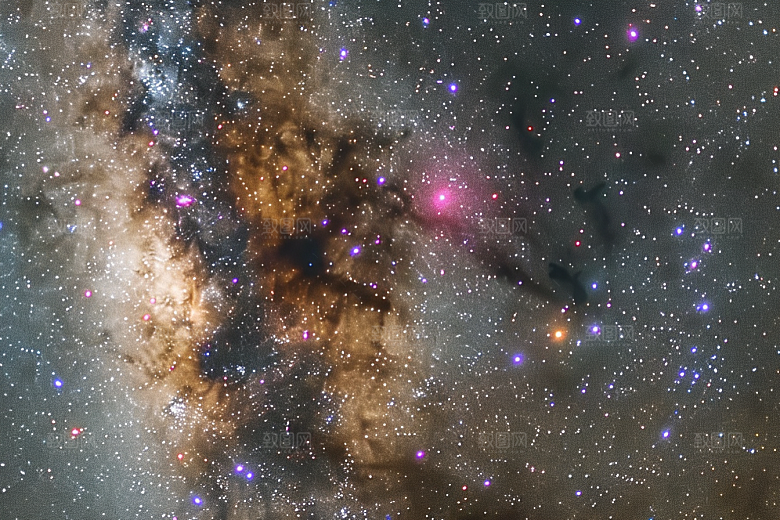 灿烂星空星辰天空素材