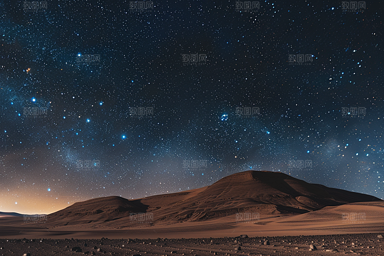 灿烂星空浪漫太阳系素材