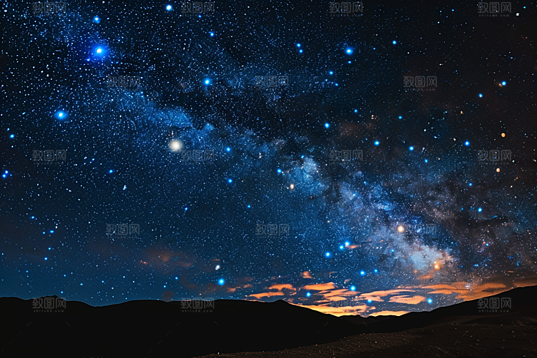 灿烂星空高清梦幻素材