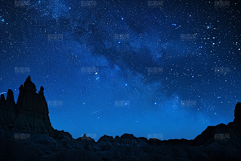 灿烂星空天空唯美素材