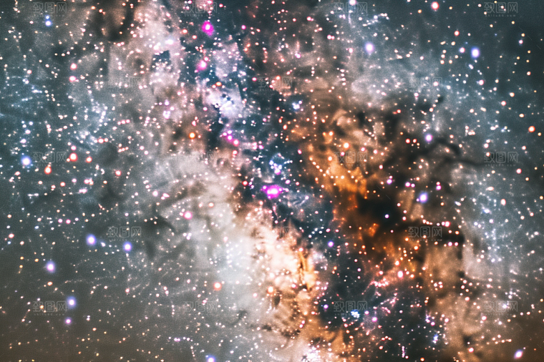 灿烂星空天空高清素材