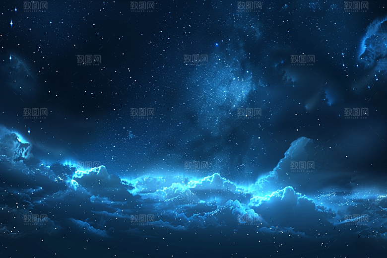 灿烂星空唯美梦幻素材