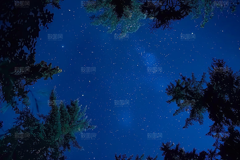 灿烂星空宇宙银河素材