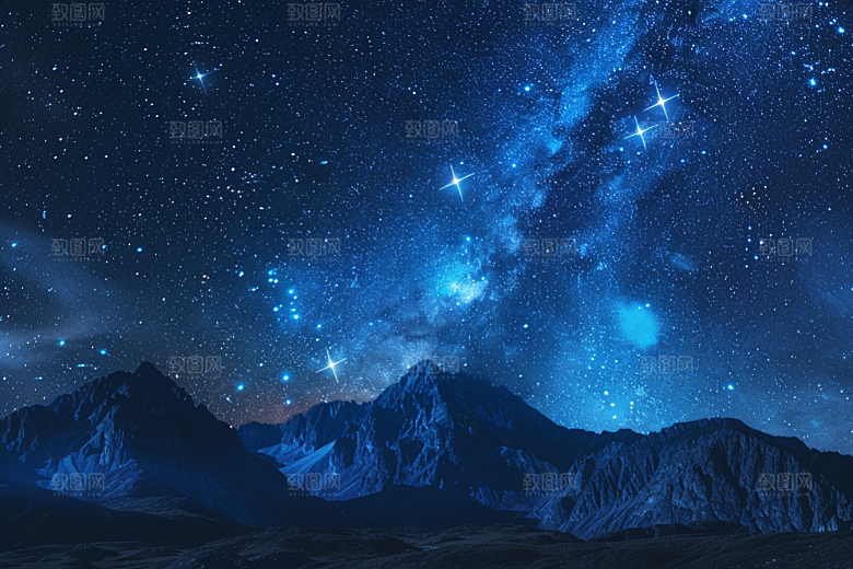 灿烂星空宇宙星辰素材